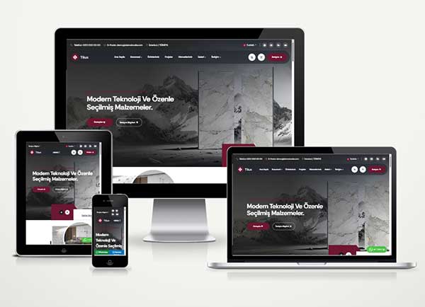Mutfak ve Mermer Firması Web Paketi Tilux